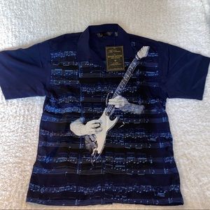 RARE Rockhouse Lost Angeles Guitar Button Down